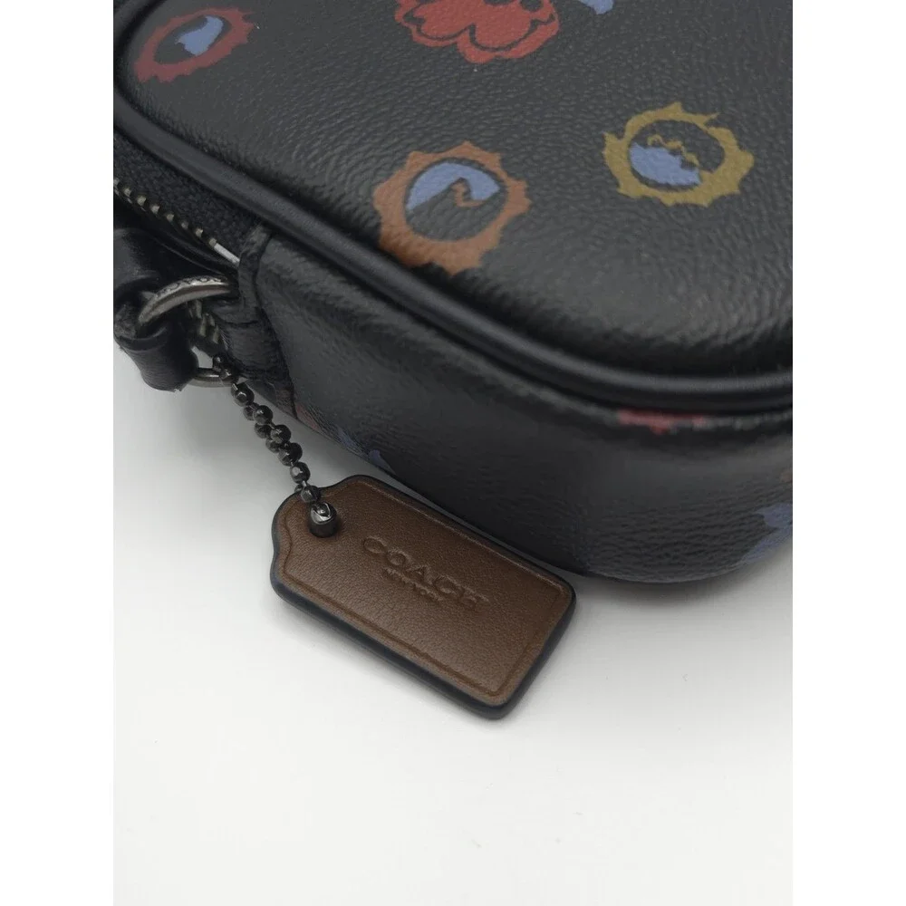 Coach Primrose Black w/ Floral Print Crossbody Bag